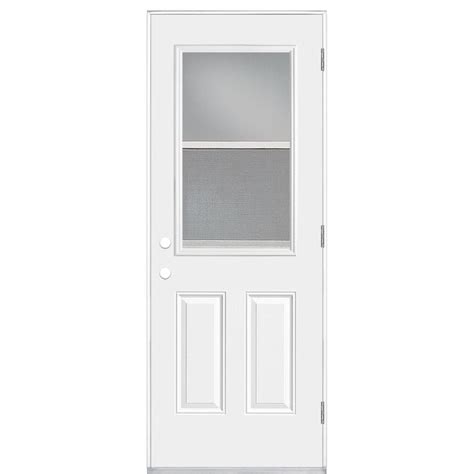 Mastercraft® 36"W x 80"H Primed Steel Flush Exterior Door System - Right Outswing. Model Number: 4140314 Menards ® SKU: 4140314. PRICE …